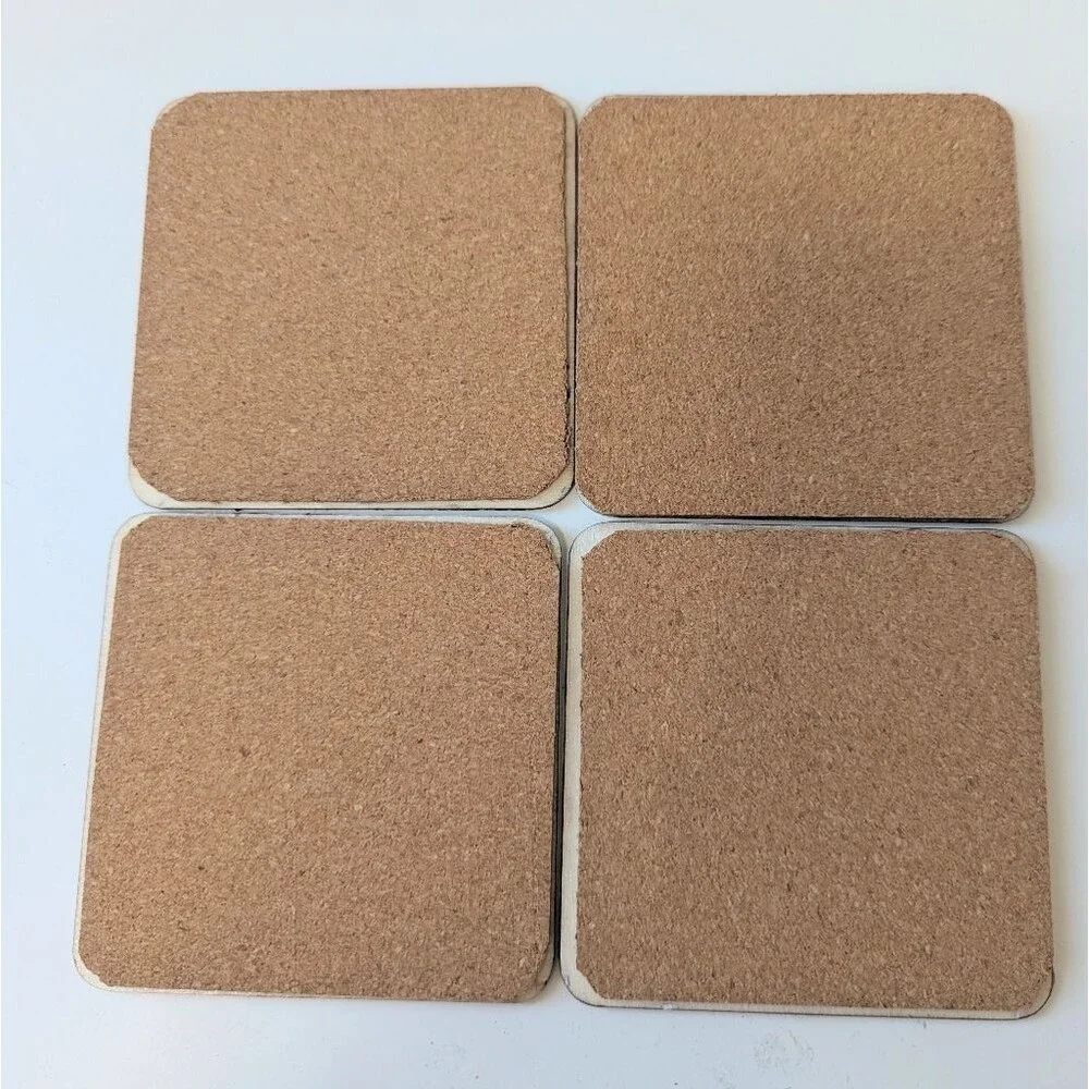 Set Of 4 Handmade Coasters Preppy Coastal Cottage Beachy Entertaining Hostess